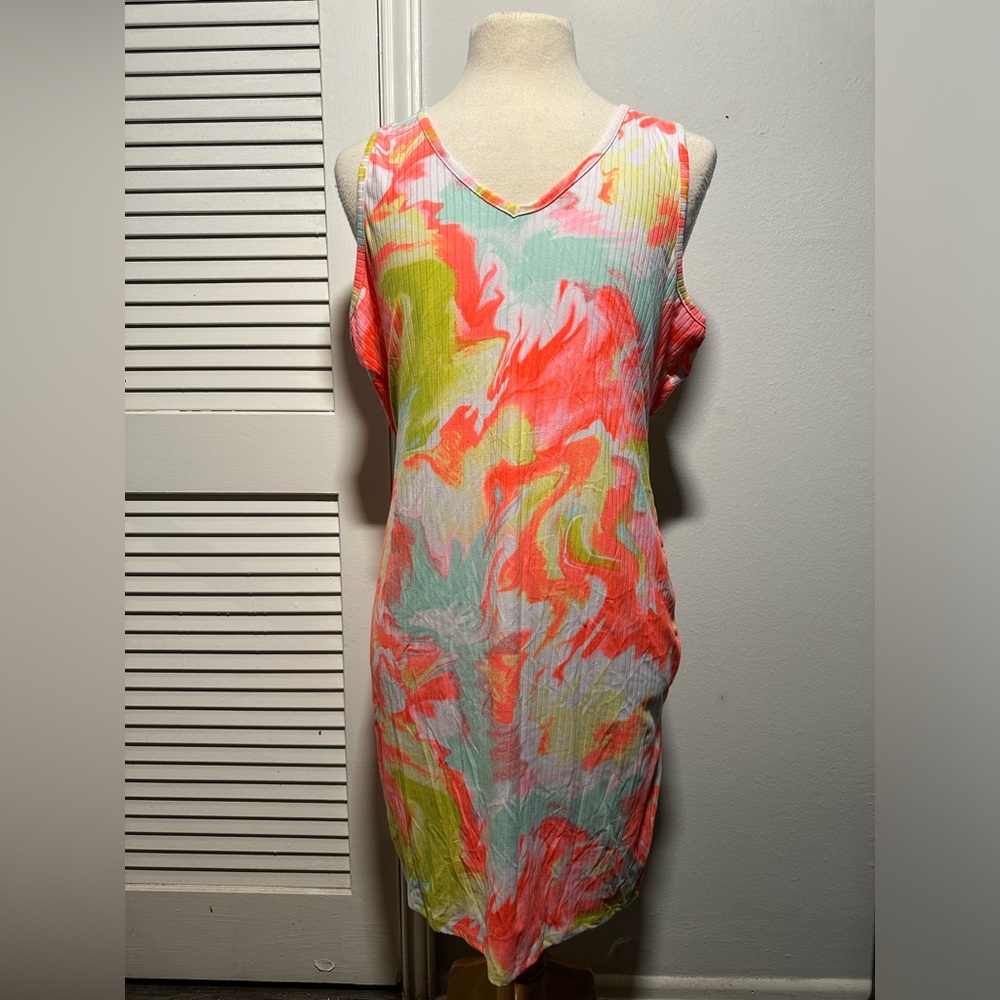 Full Circle Trends V neck Sleeveless Dress